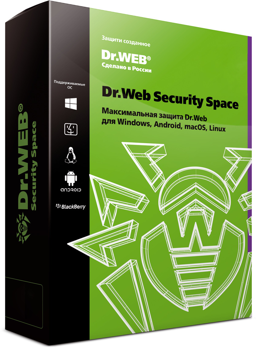 Продление лицензии Dr.Web Security Space 3 года, 5 шт